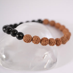 VEDANTA Onyx Rudraksha Men's Bracelet | Knowing Spirit