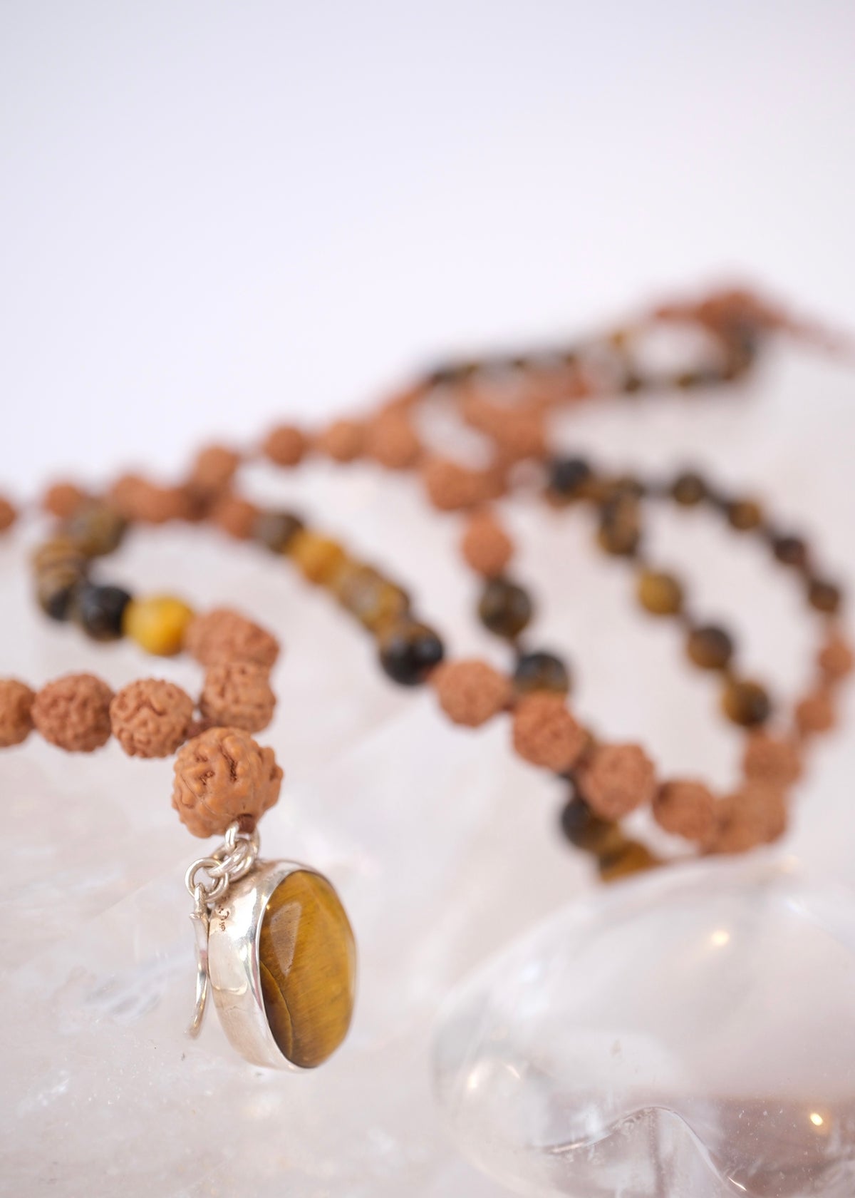 KETU Mala | Tigers Eye & Rudraksha