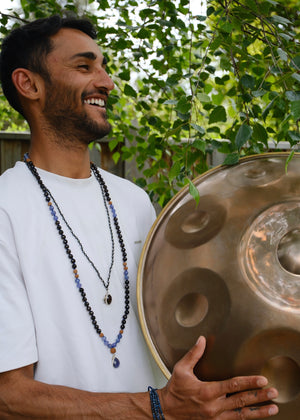 BHISHMA Knowledge Mala | Hematite & Smoky Quartz