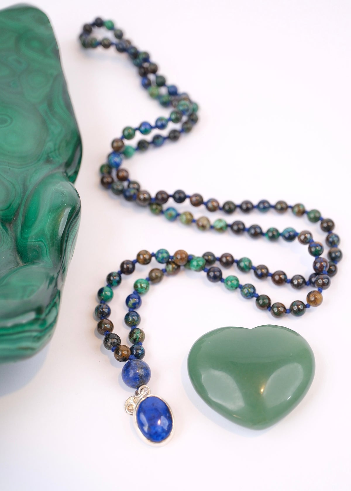 ROHANA Healing to Wholeness | Chrysocolla, Lapis Lazuli Mala