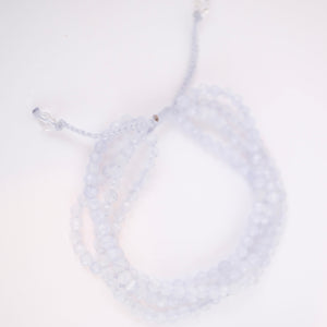 NANDINI Bracelet | faceted Aquamarine stack