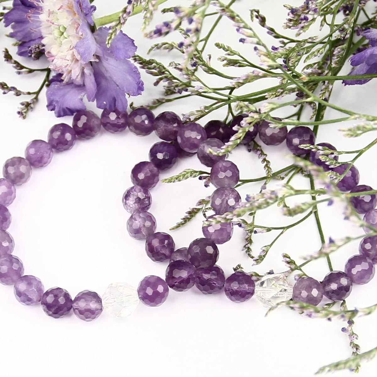 SADHVI Cleanse &amp; Awakening | Faceted Amethyst, Herkimer