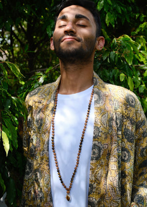 KETU Mala | Tigers Eye & Rudraksha
