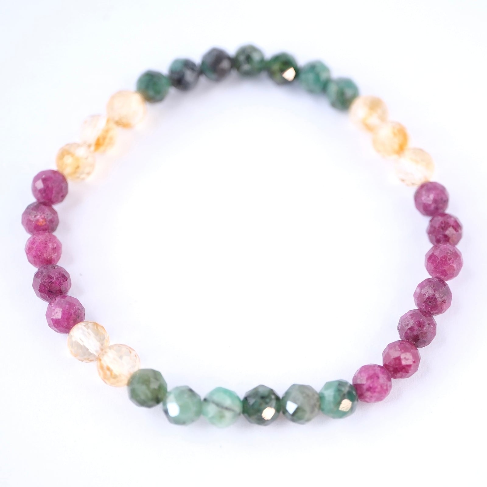 BUDH ADITYA All Auspiciousness Bracelet | Ruby, Emerald, Citrine