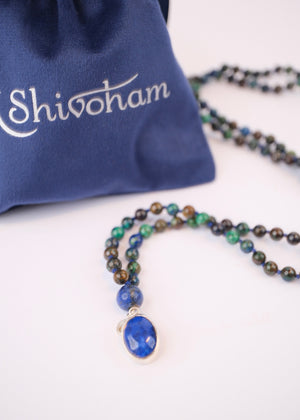 ROHANA Healing to Wholeness | Chrysocolla, Lapis Lazuli Mala