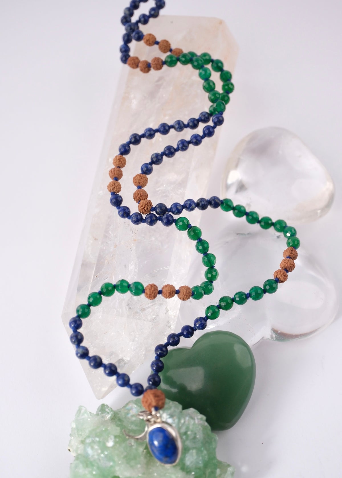 EMPATH Wisdom Walks Alone | Lapis Lazuli, Green Onyx, Rudraksha