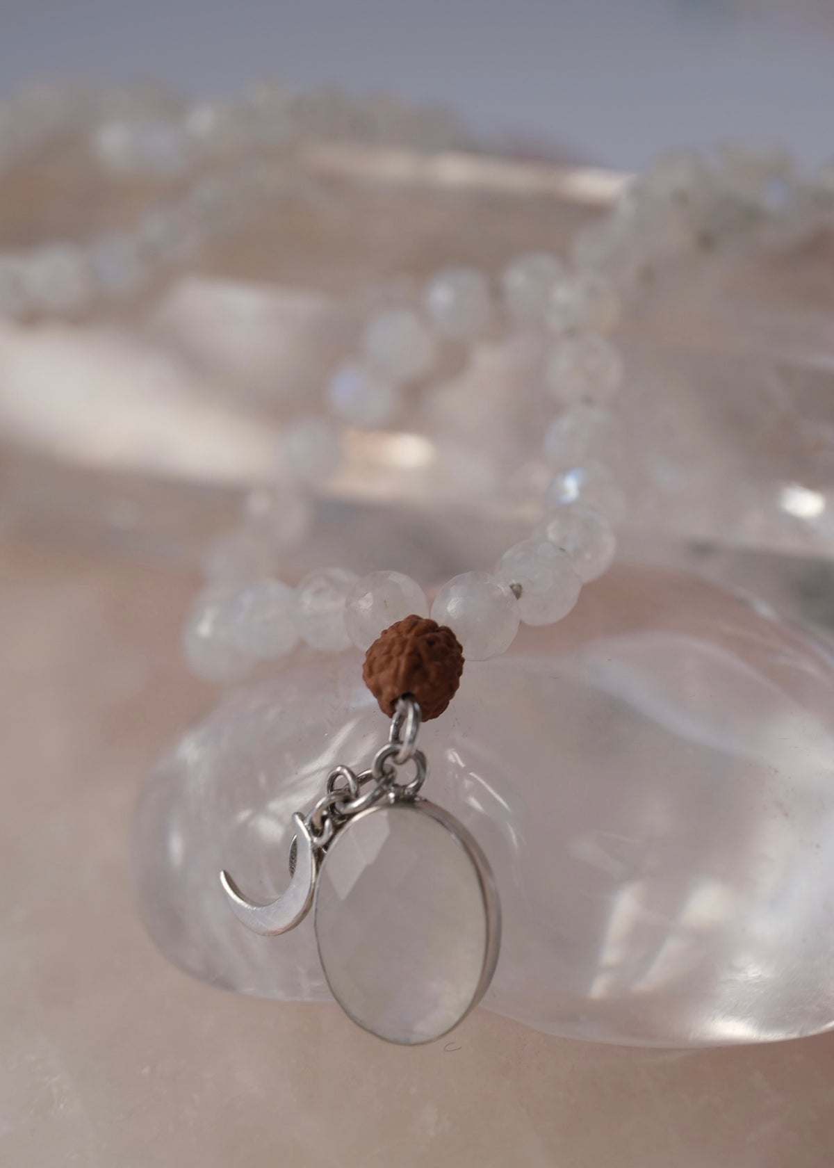 CHANDRAMA Radiance of Intuition | Moonstone Mala Beads