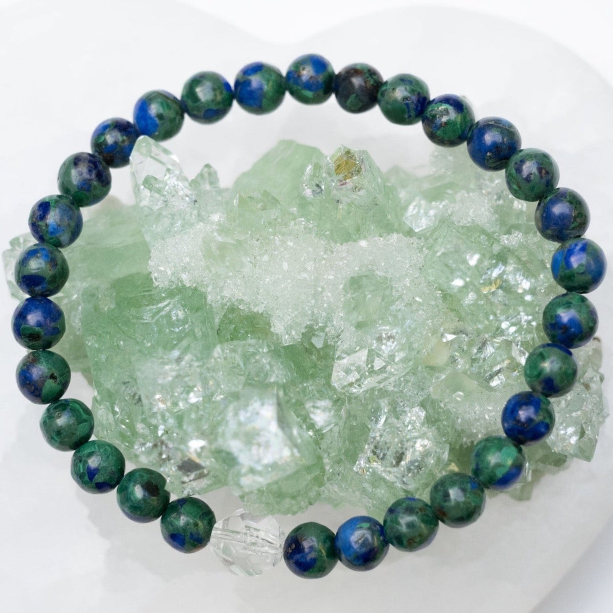 Azure Malachite Womens Crystal Bracelet 