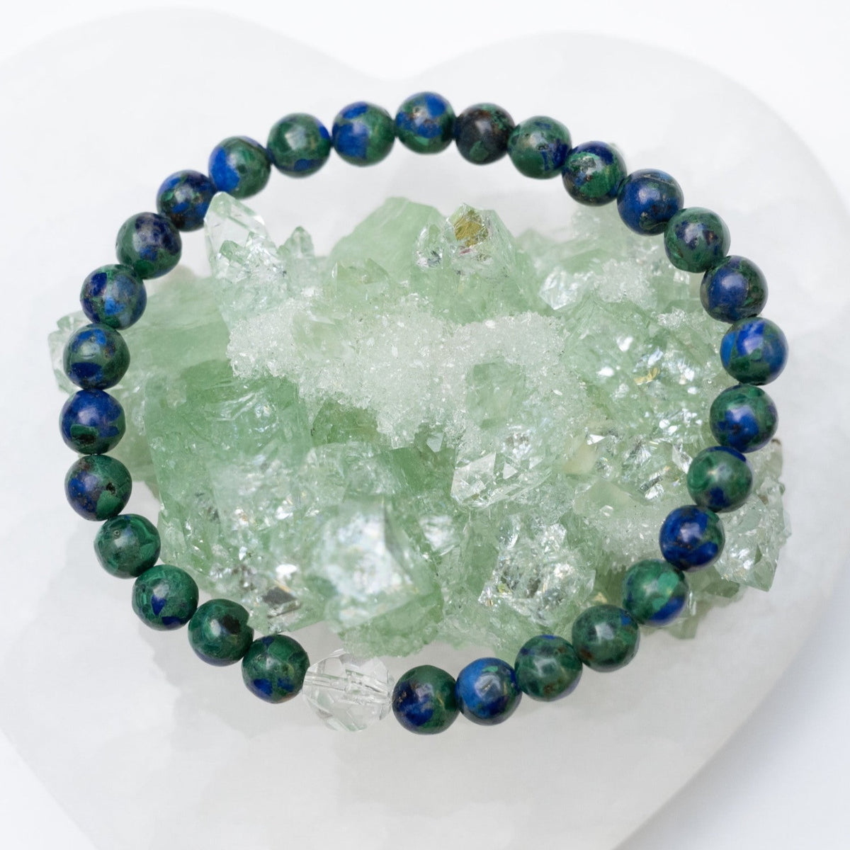 Azure Malachite Womens Crystal Bracelet 