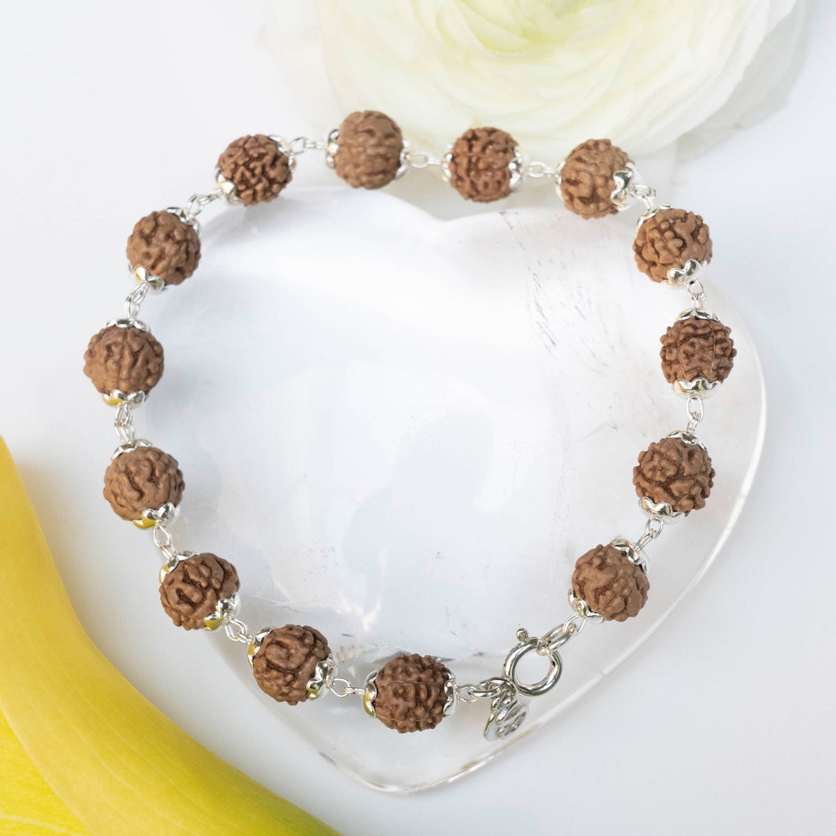 Bangles & Bracelets | Pure Silver Handmade PanchMukhi Rudraksha Bracelet |  Freeup