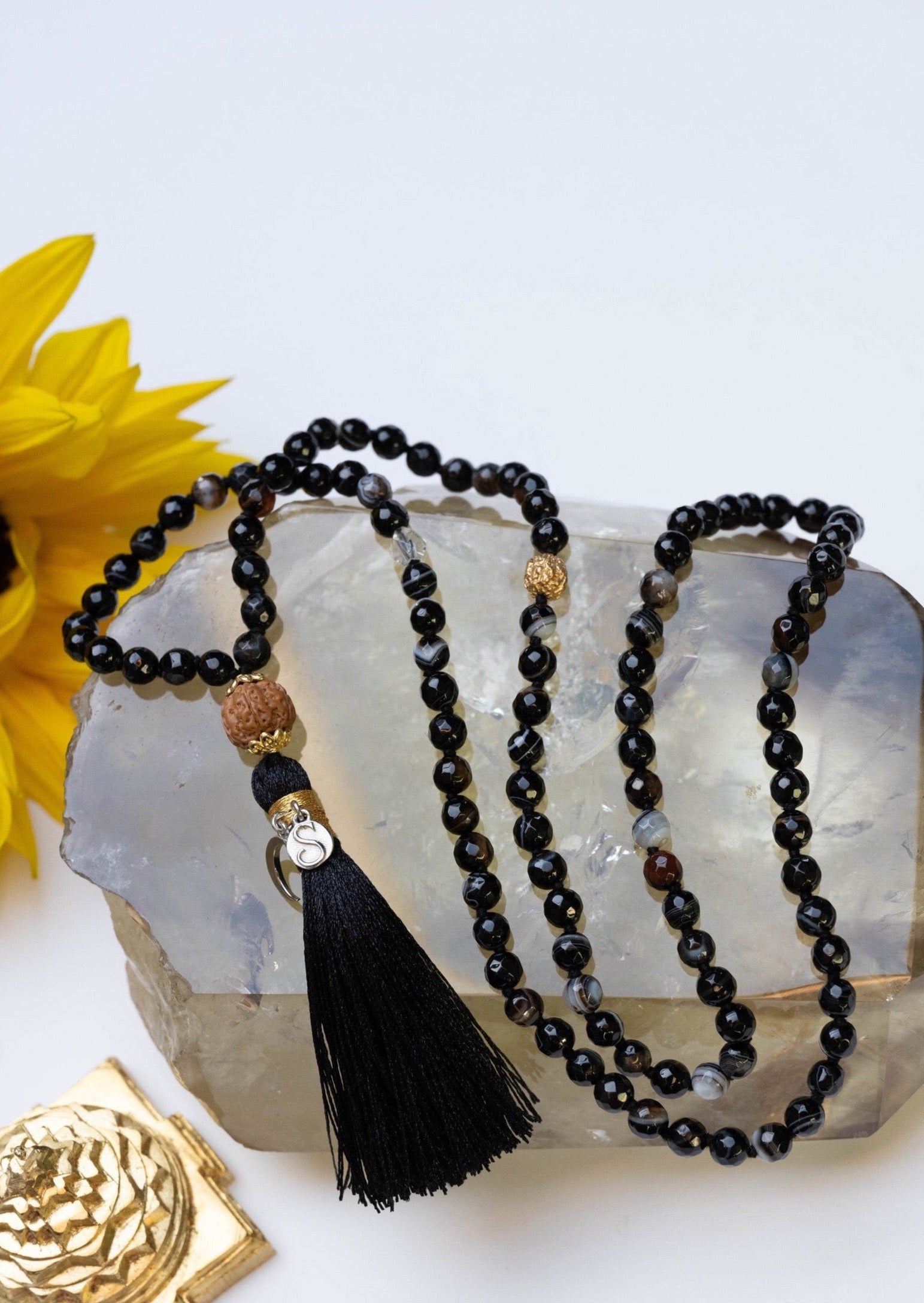 Black Onyx Mens Mala Beads Australia 