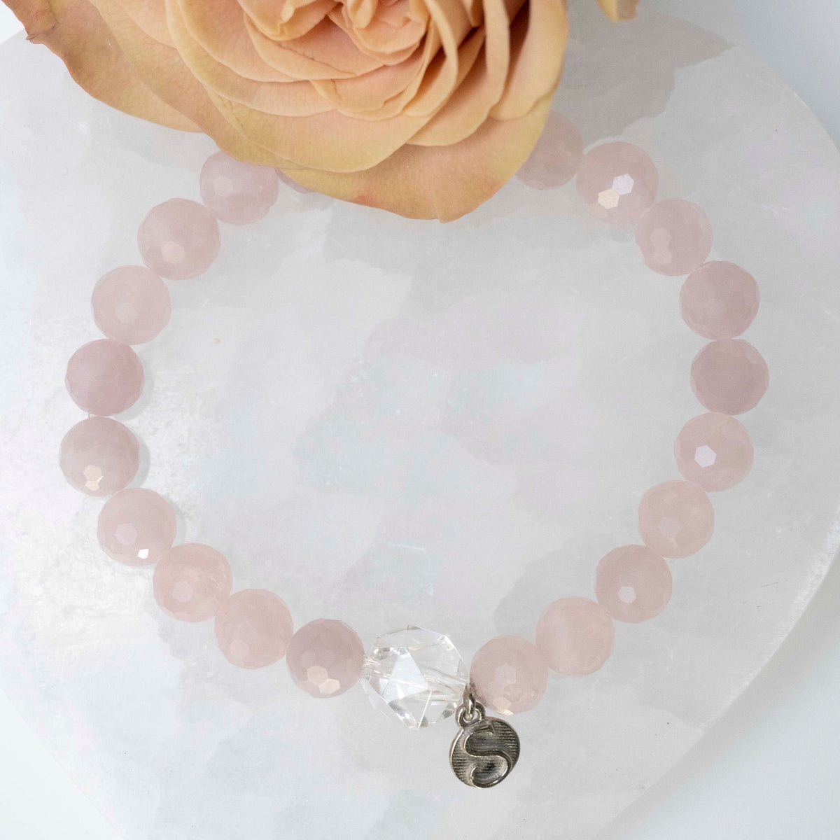 LOVE is Life | Faceted Rose &amp; Herkimer Diamonds.