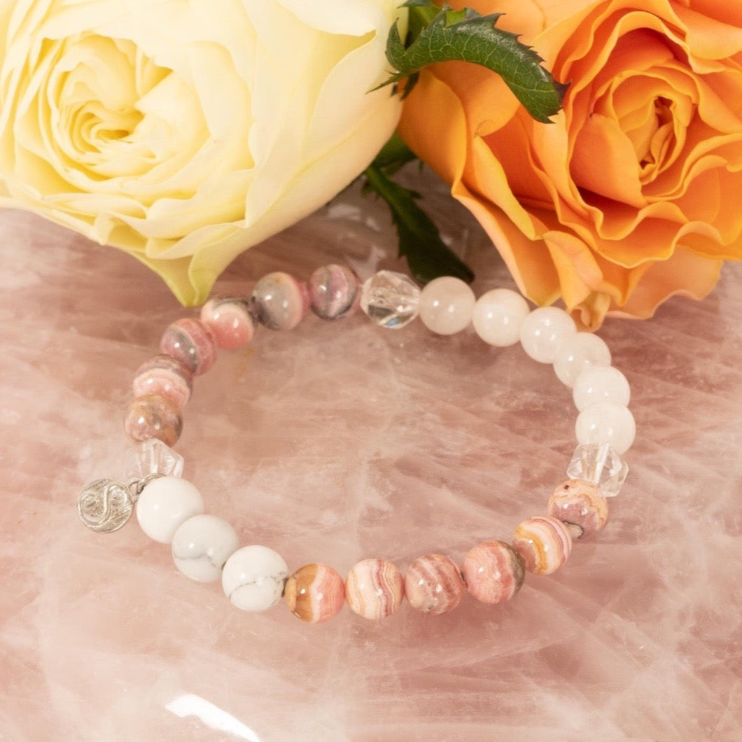 DAYA Compassion | Rhodochrosite Howlite