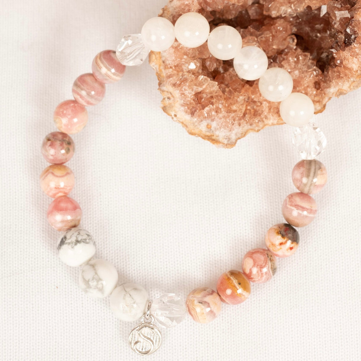 DAYA Compassion | Rhodochrosite Howlite