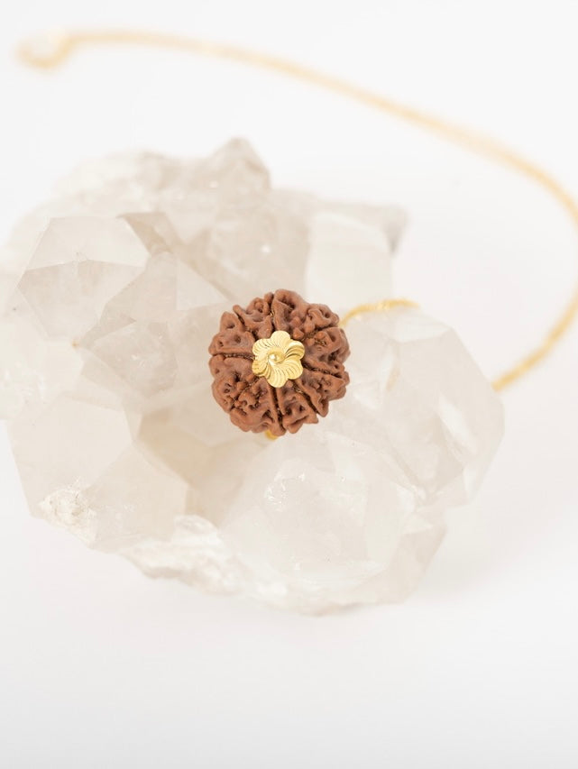8 Mukhi Rudraksha Australia | 18k Gold Pendant from Shivoham 
