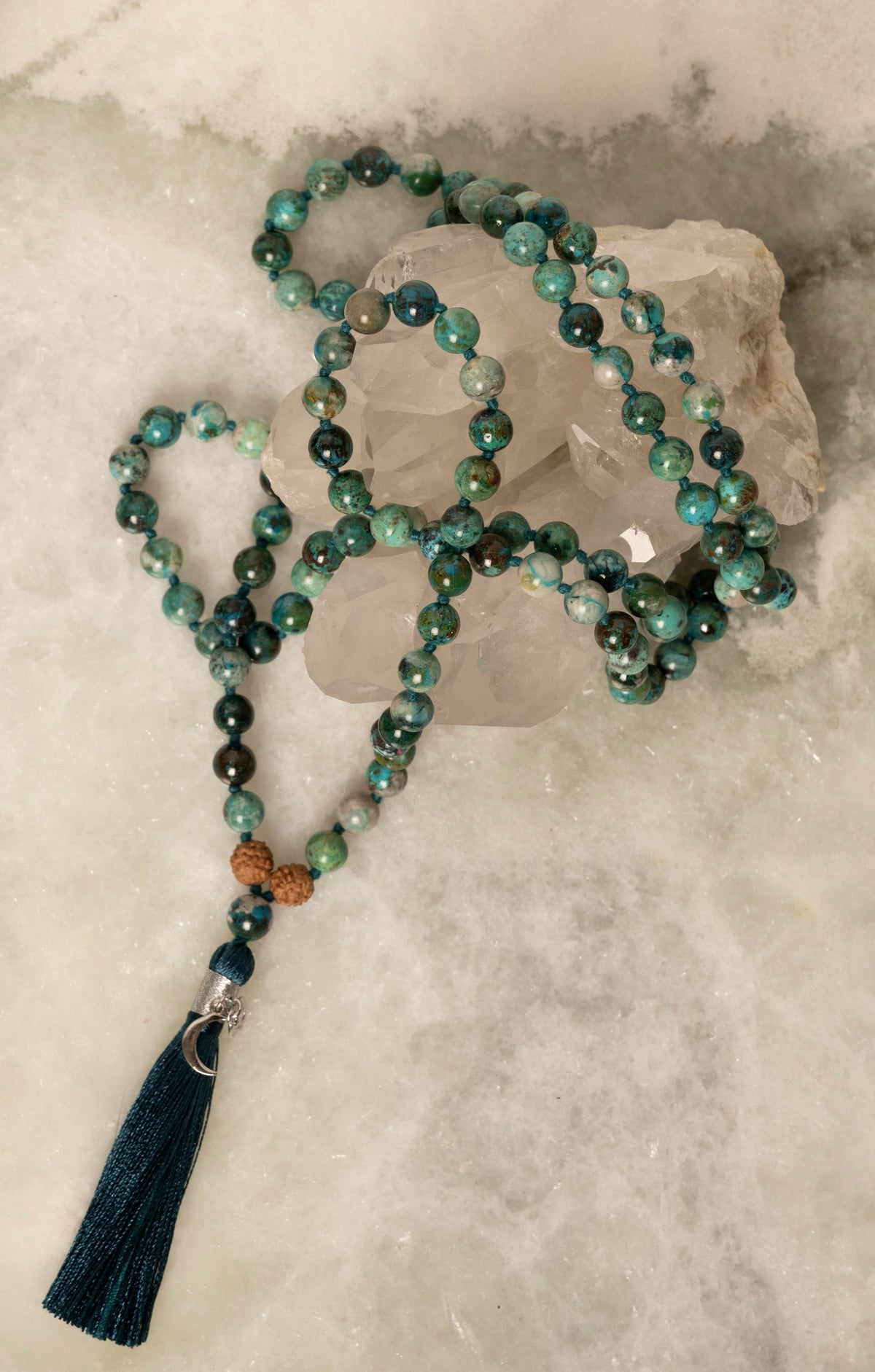HEALING Chrysocolla Mala