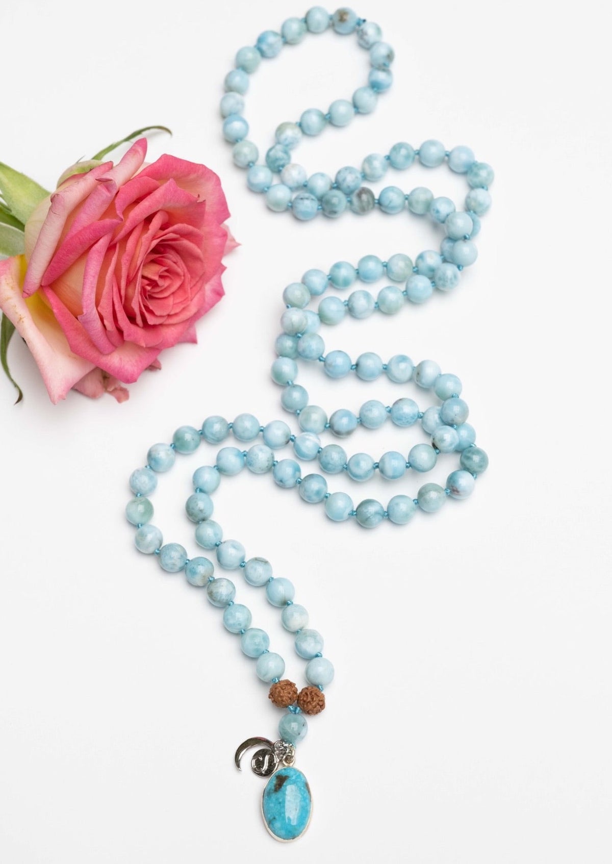 SATYA YUGA Time of Awakening and Truth | Larimar, Turquoise Mala