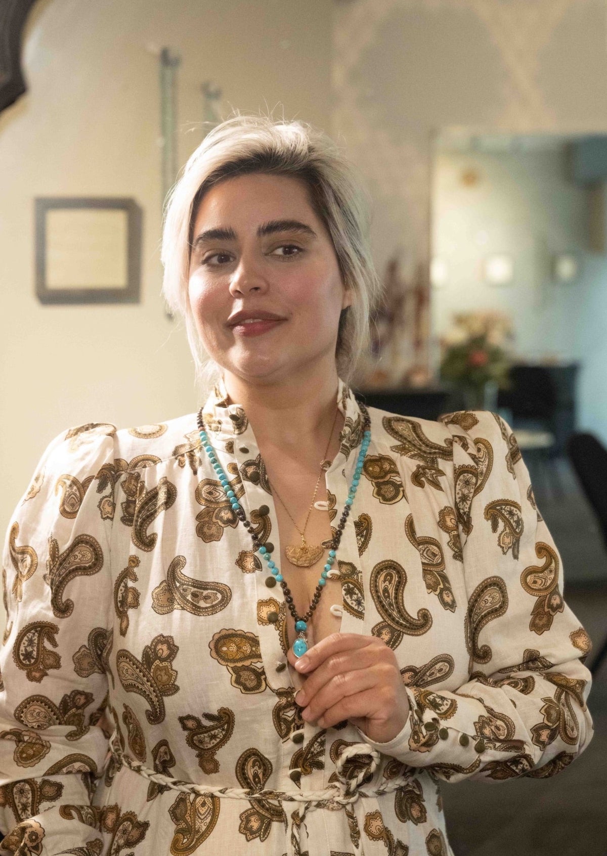 GROUNDED AWAKENED Consciousness Mala | Boulder Opal & Turquoise