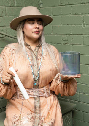 SATYA YUGA Time of Awakening and Truth | Larimar, Turquoise Mala