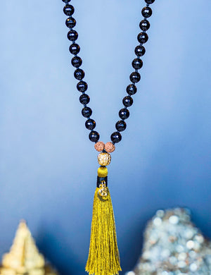 BHOLENATH Protection, Love & Healing | Faceted Tourmaline Mala