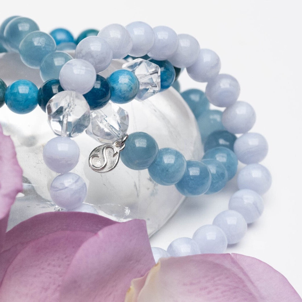 MANASAROVAR Pure Love | Blue Lace Agate Bracelet