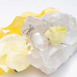 Sri Yantra Pendant 'Hand-carved in Himalayan Quartz' | 925 Sterling Silver