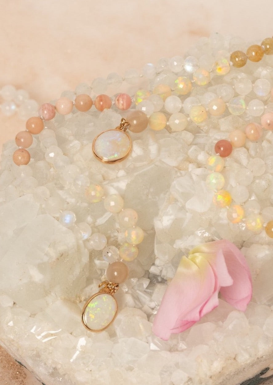 GRACE Fire Opal | 18k Rose Gold