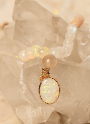 GRACE Fire Opal | 18k Rose Gold