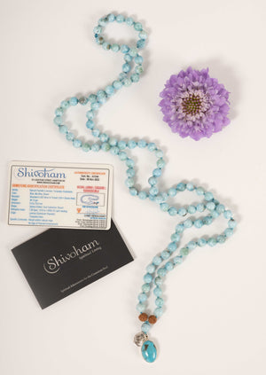 SATYA YUGA Time of Awakening and Truth | Larimar, Turquoise Mala