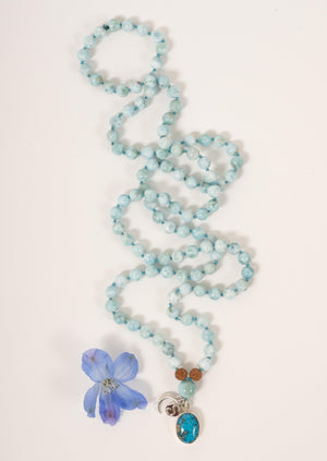 SATYA YUGA Time of Awakening and Truth | Larimar, Turquoise Mala