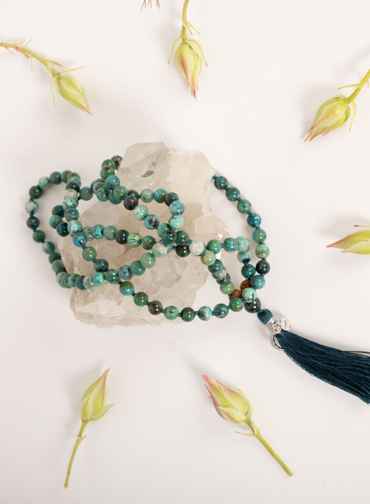 Chryscolla Crystal Mala Beads | Shivoham Australia