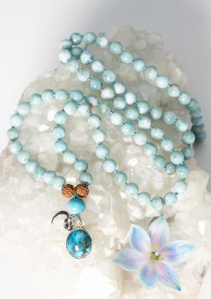 SATYA YUGA Time of Awakening and Truth | Larimar, Turquoise Mala
