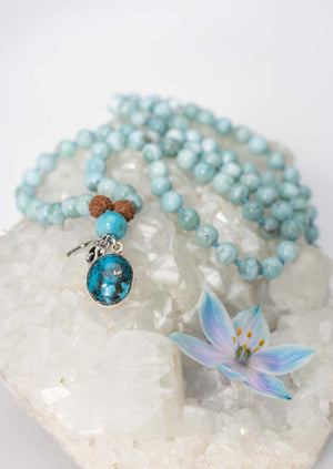 SATYA YUGA Time of Awakening and Truth | Larimar, Turquoise Mala