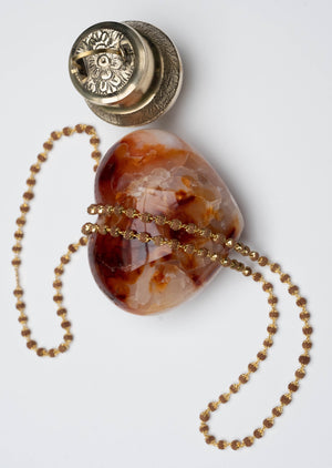 SHIVANI Gold Rudraksha Mala | 108 Rudraksha beads in 18k Gold caps and chain