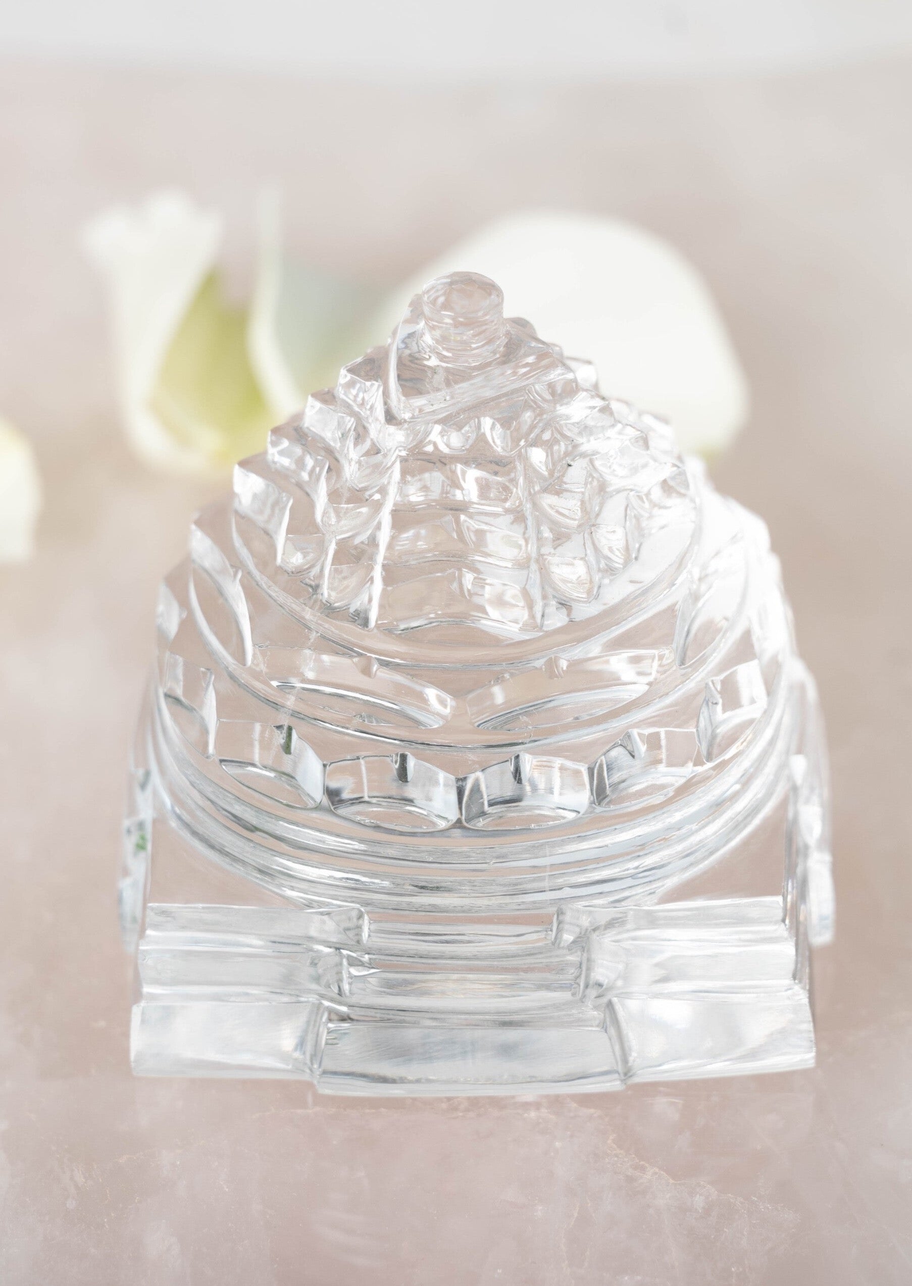 Clear Quartz Sri Yantra 