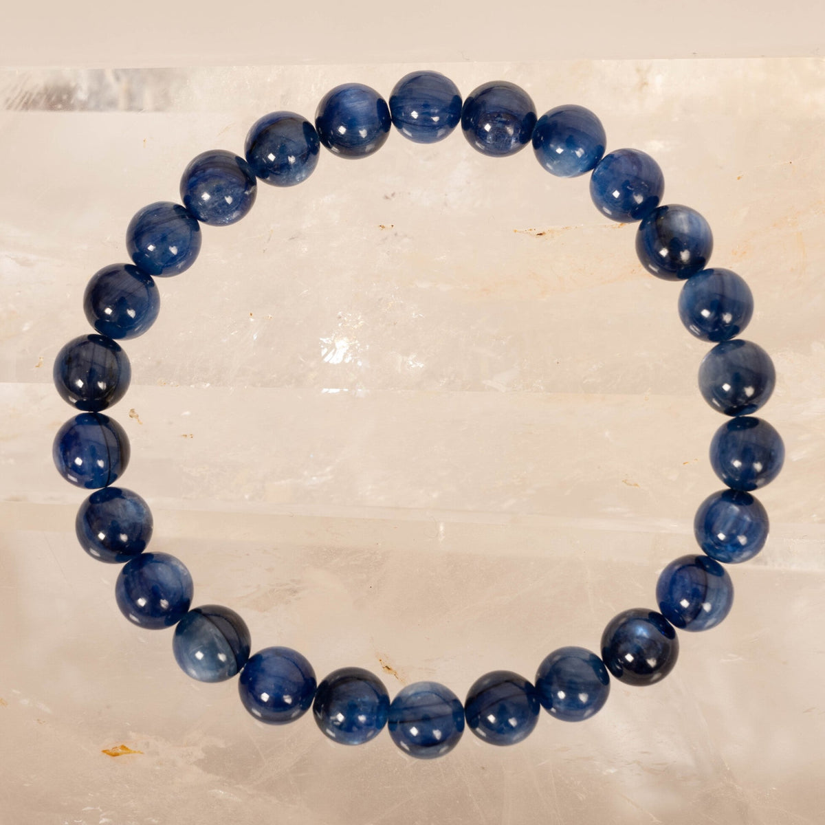 Kyanite Bracelet for Men | Rare Vivid Blue Kyanite