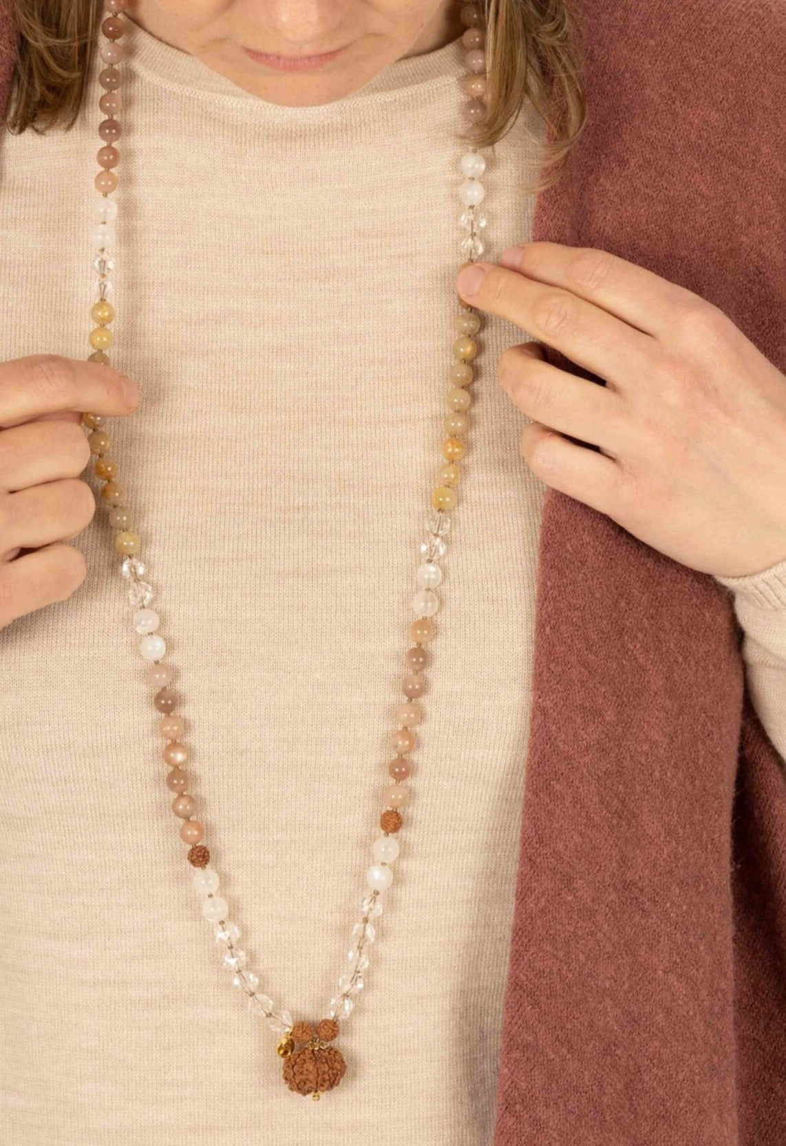 Lightworkers Mala with 10 Mukhi Rudraksha | Shivoham Australia