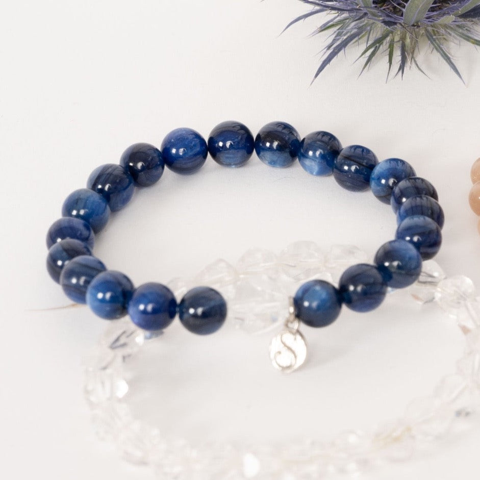 Buy LKBEADS Natural Blue Aventurine Gemstone round 8mm smooth 7inch Beads  Stretchble bracelet crystal healing energy stone bracelet for Women & Men  Adjustable Size at Amazon.in